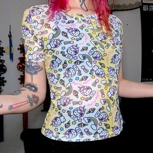 hello kitty mesh top
